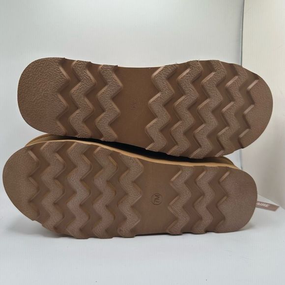 CUSHIONAIRE Women's Genuine Suede Cozy Mule Platform +Memory Foam 7 CHESTNUT - Picture 5 of 7